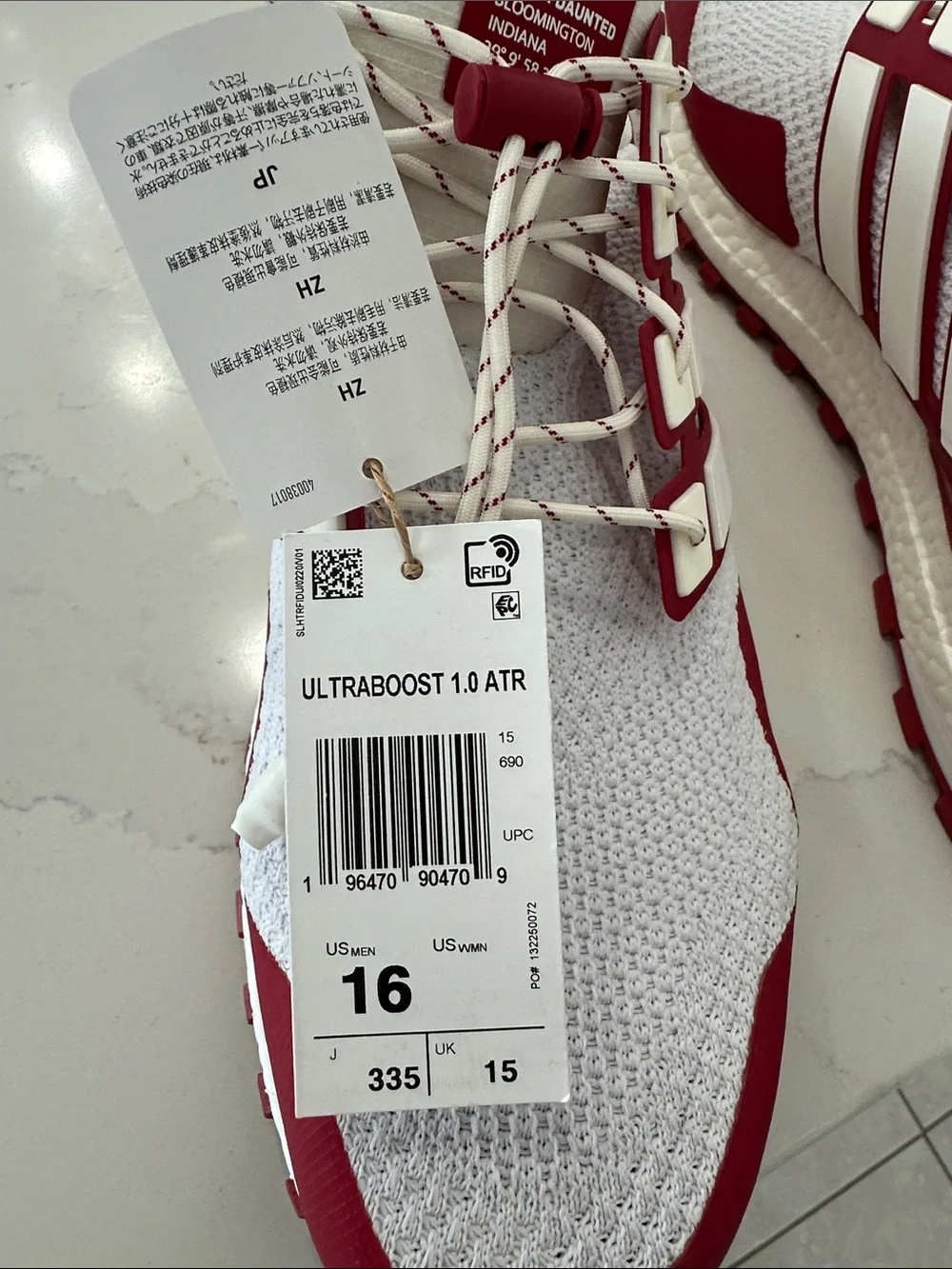 Adidas Men’s Ultrabiost 1.0 ATR Sneakers with IU Logo Sz 16
